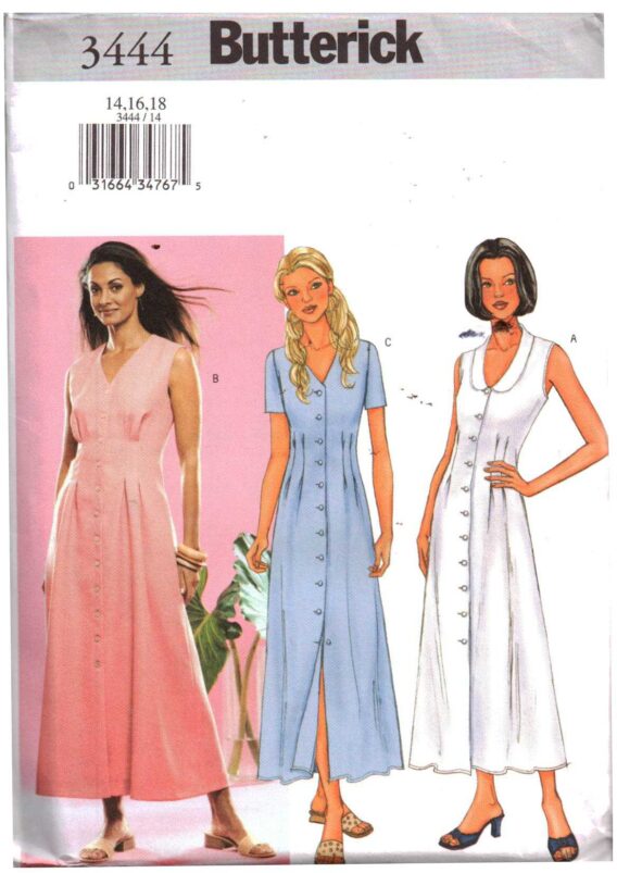 Butterick 3444 Dress Size 141618 Uncut Sewing Pattern