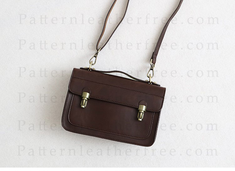 Pattern Leather Messenger Bag Download file PDF