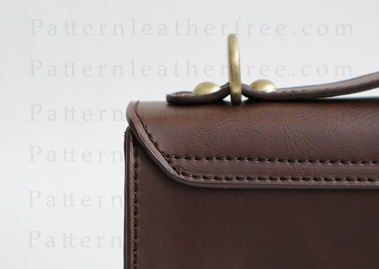 Pattern Leather Messenger Bag Download file PDF