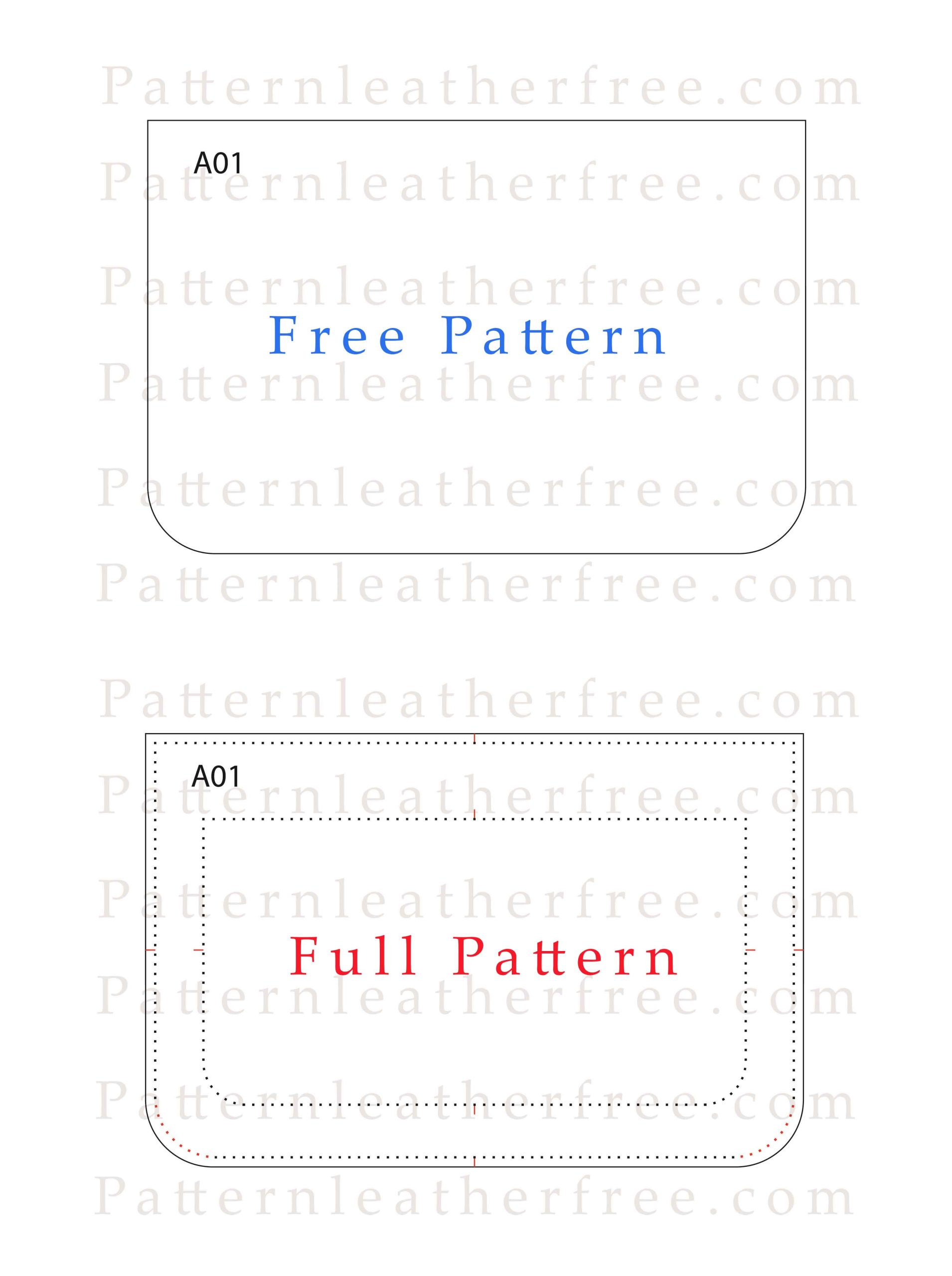Pattern Leather Messenger Bag Download file PDF