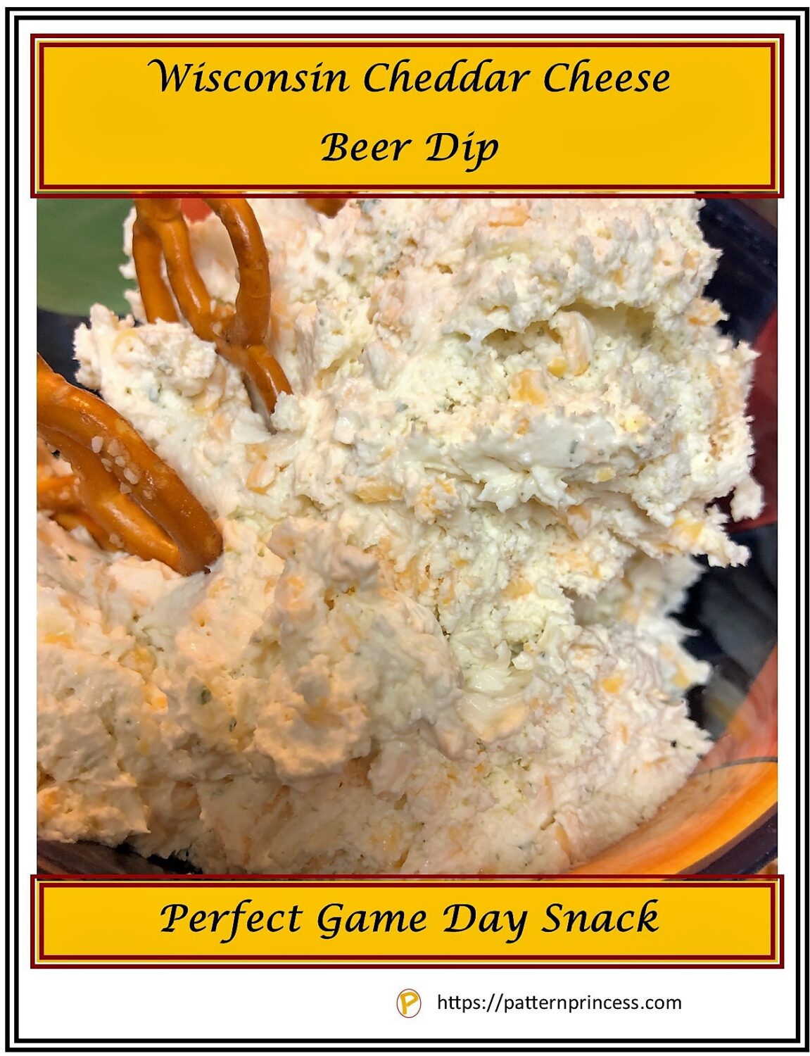 Wisconsin Cheddar Cheese Beer Dip Pattern Princess