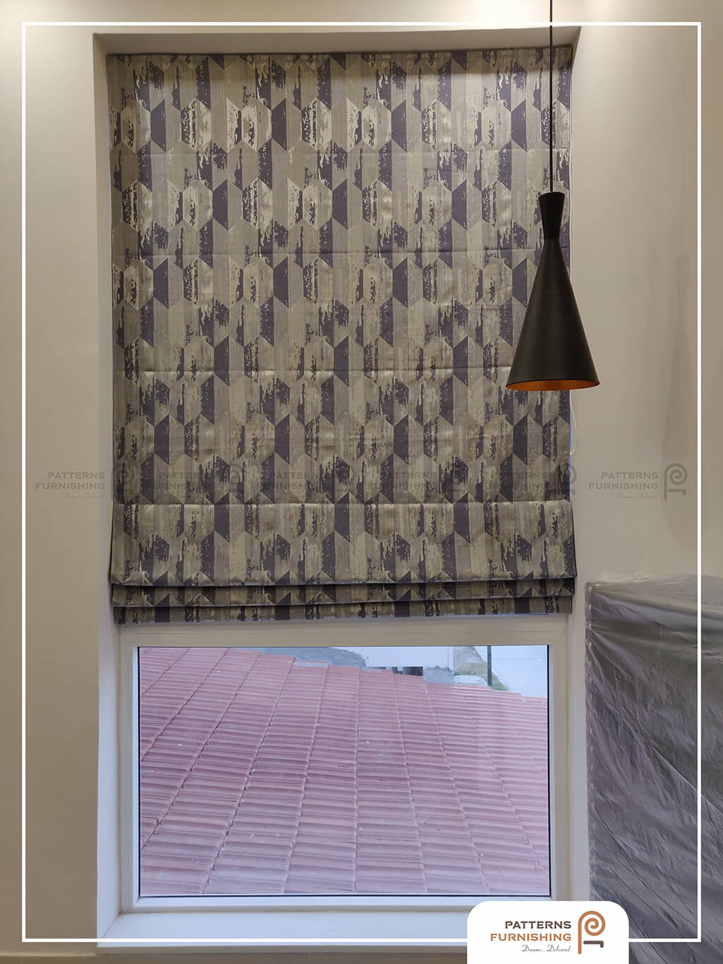15 off on Window Roman Blinds for Homes in Chennai Patterns Furnishing