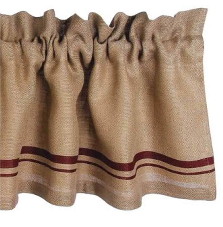 38 Creatively Sober Burlap Valance Patterns Hub