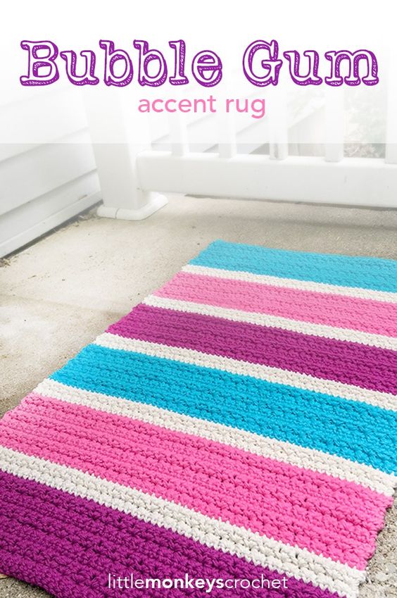 24 Creative & Useful Crochet Rug Patterns Patterns Hub