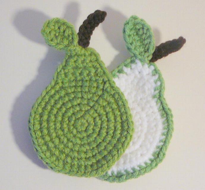 crochet pear coaster pattern free Patterns Hub