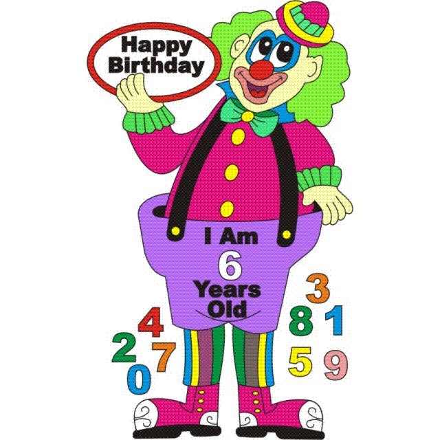 HAPPYBIRTHDAYCLOWN1YA210 PatternsRus Seasonal Woodworking Patterns