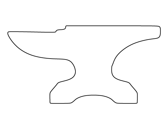 Printable Anvil Template