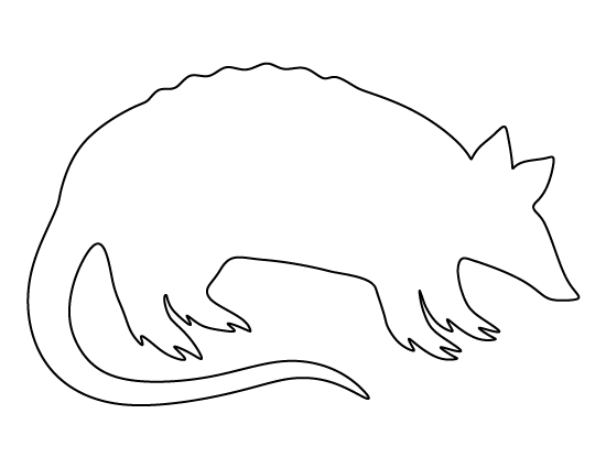 Printable Armadillo Template