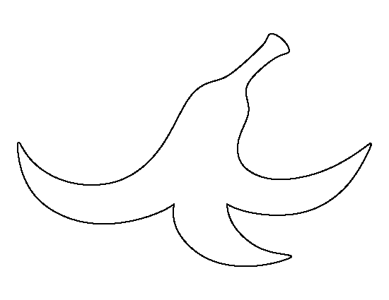 Printable Banana Peel Template