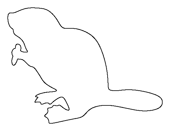 Printable Beaver Template