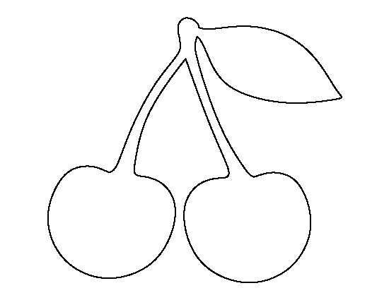 Printable Cherry Template