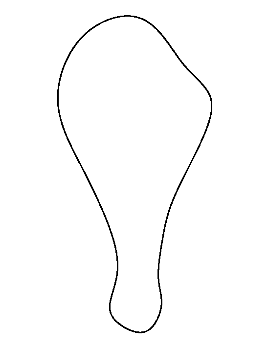 Printable Drumstick Template