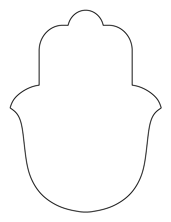 Printable Hamsa Template