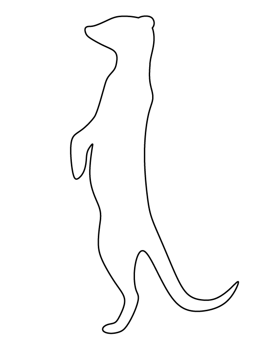 Printable Meerkat Template