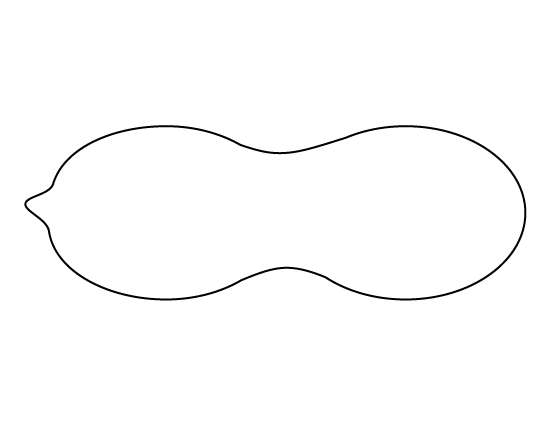 Printable Peanut Template