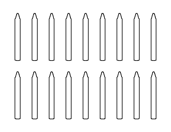 Crayons Free Crochet Pattern by Elisa's Crochet