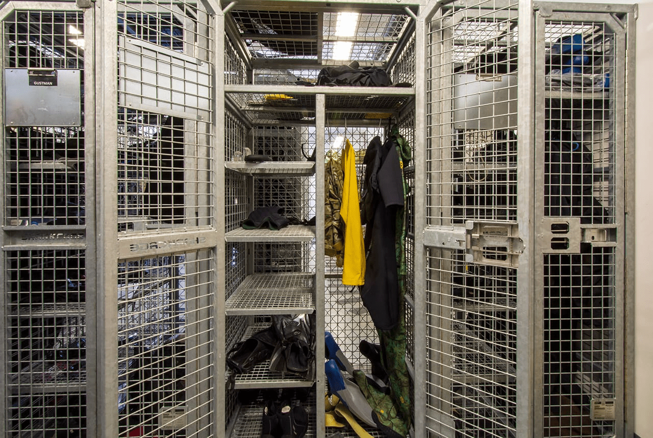 Rust Proof Lockers and Storage Cages Military Unit Dive School