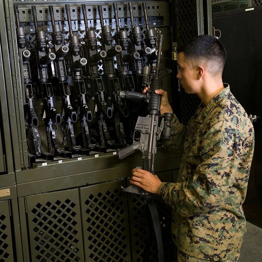 Wall Mounted Gun Lockers Weapons Locker for Law Enforcement PP