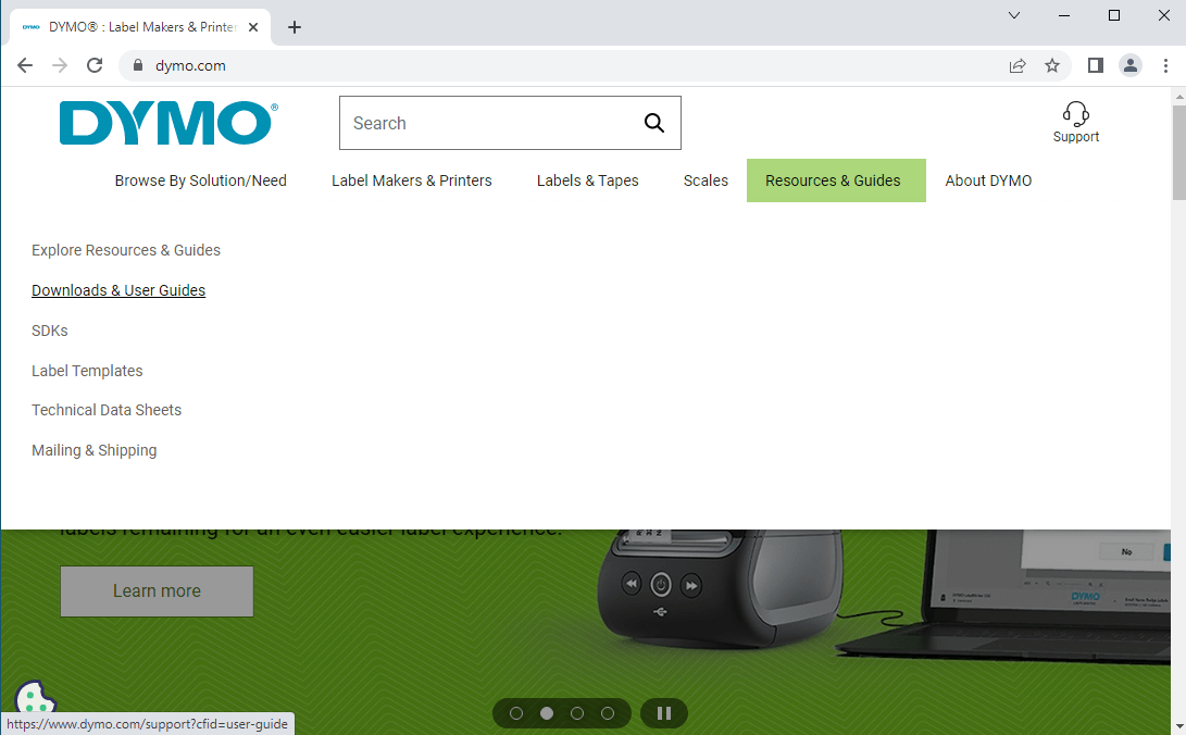 How to install the DYMO LabelWriter 550 Turbo through USB or