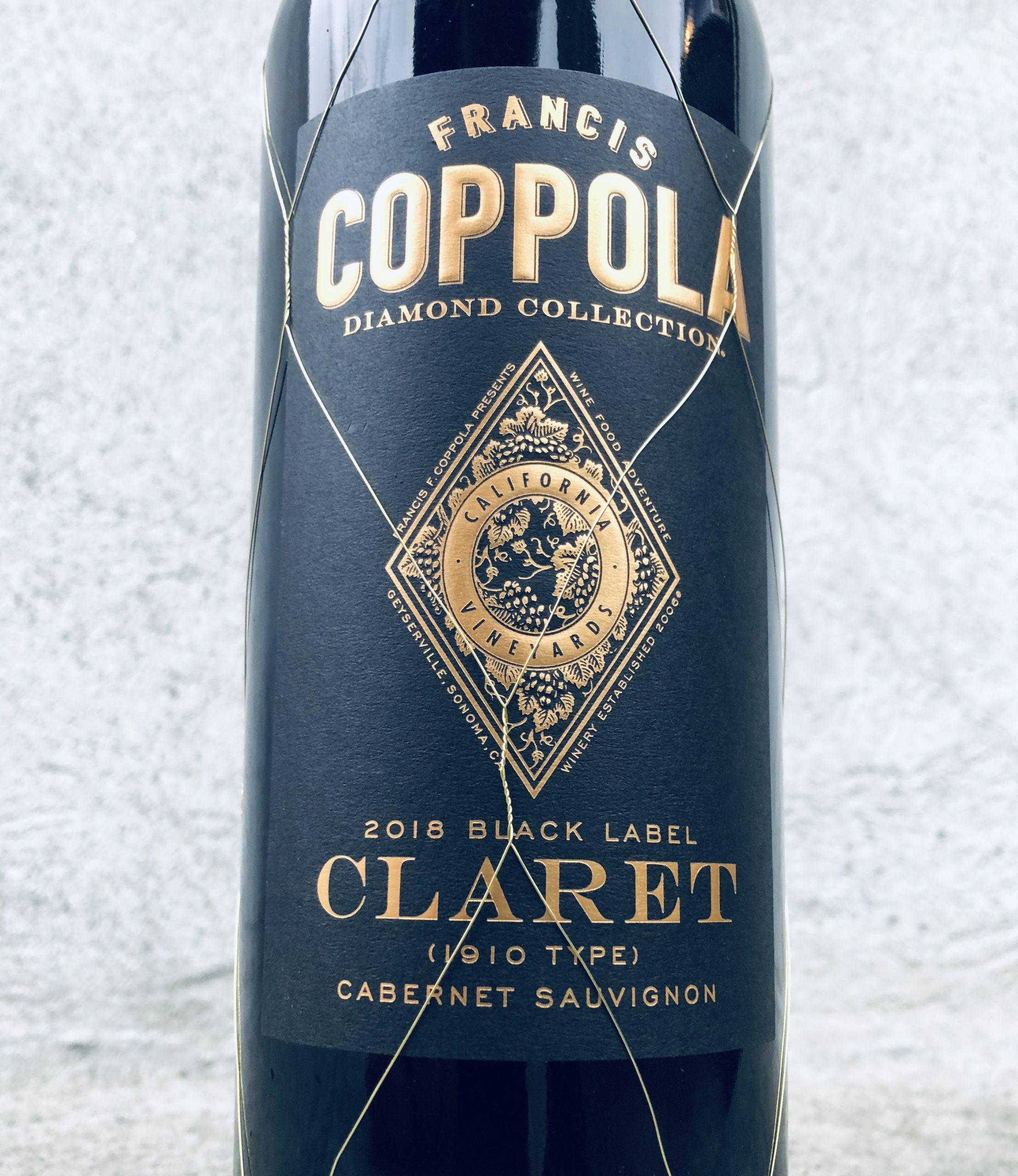 Wired wine Coppola Black Label 2018 Claret Pat The Wine Guy