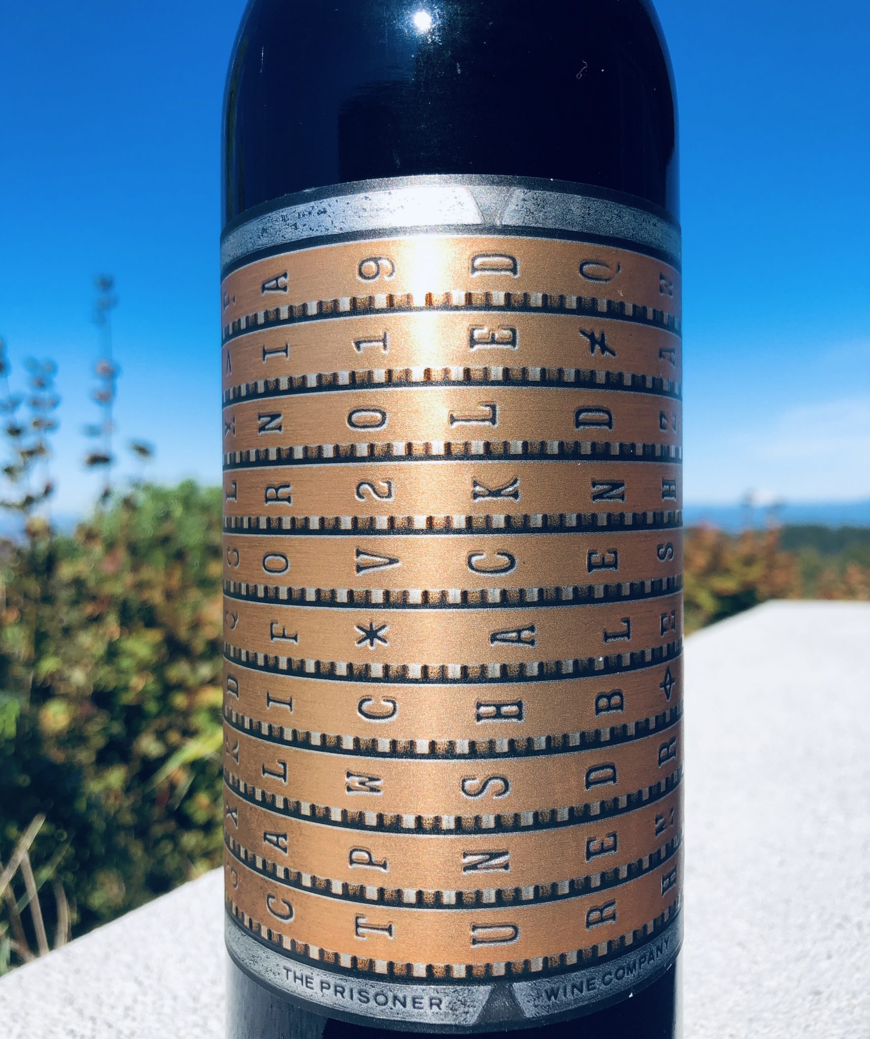 A bold red blend 2019 Unshackled by Prisoner Pat The Wine Guy