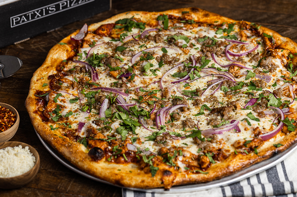 Spicy BBQ Deep Dish Pizza in San Francisco, Denver, Santa Barbara