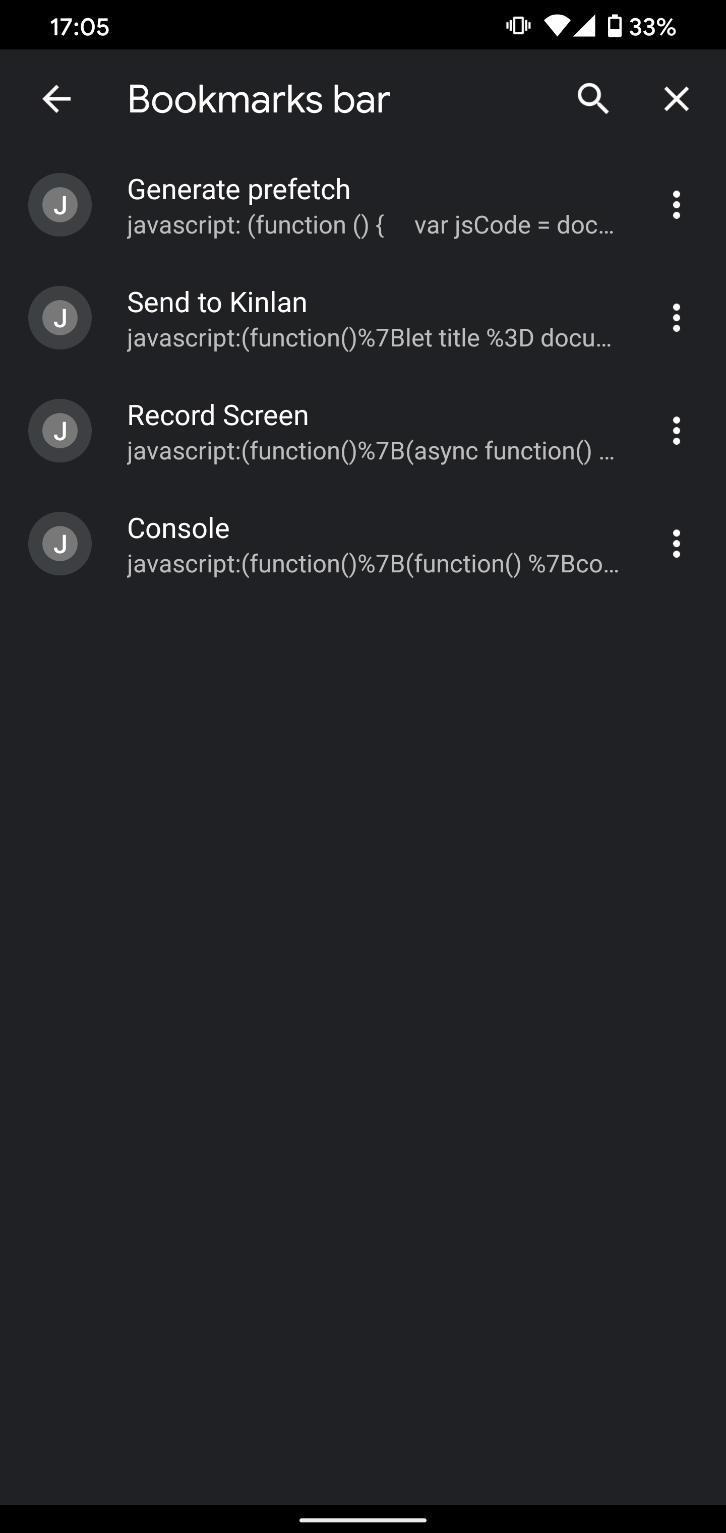 Use Bookmarklets on Chrome on Android