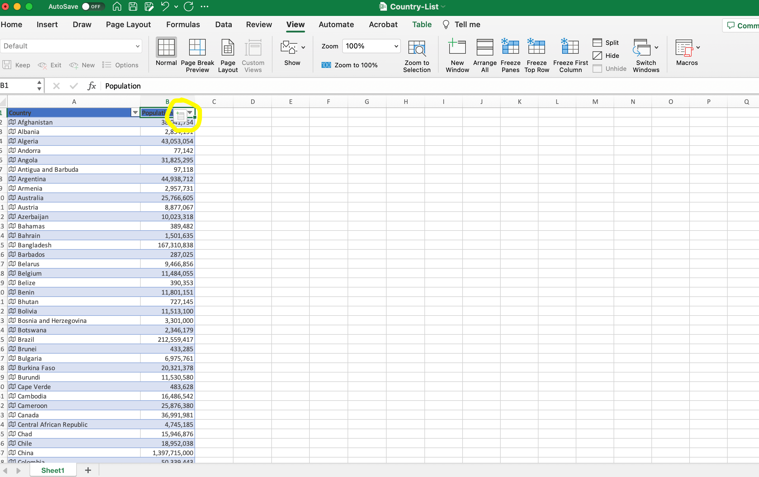 Integrating Excel into Geography Curriculum PAUL HABERSTROH