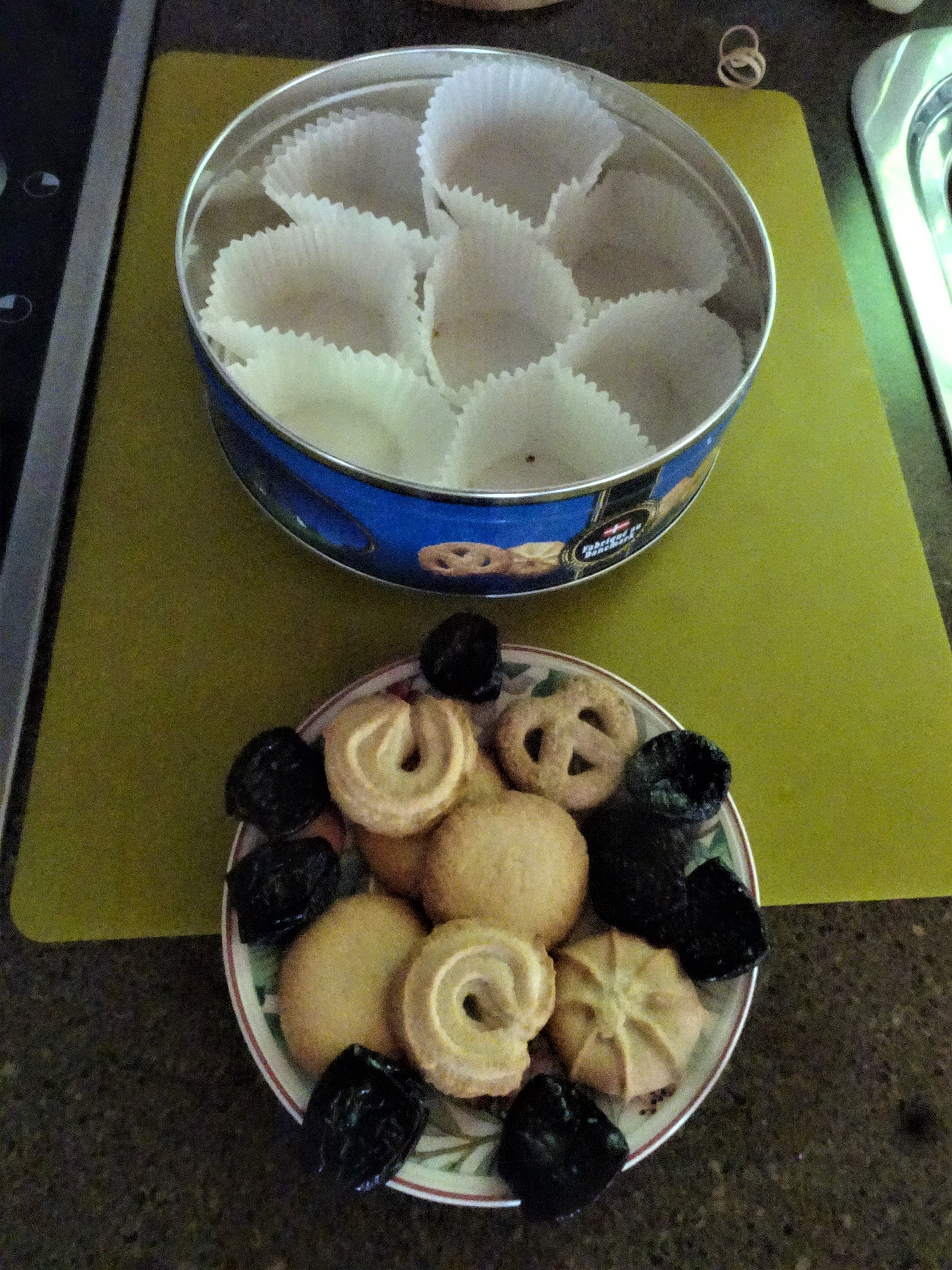 The Danish cookies have almost gone.