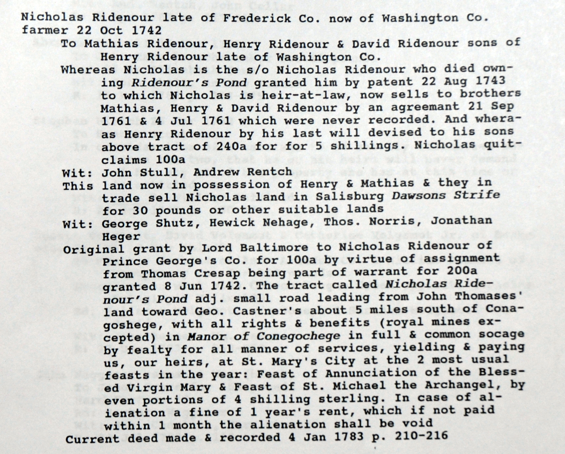 Nicholas Ridenour II