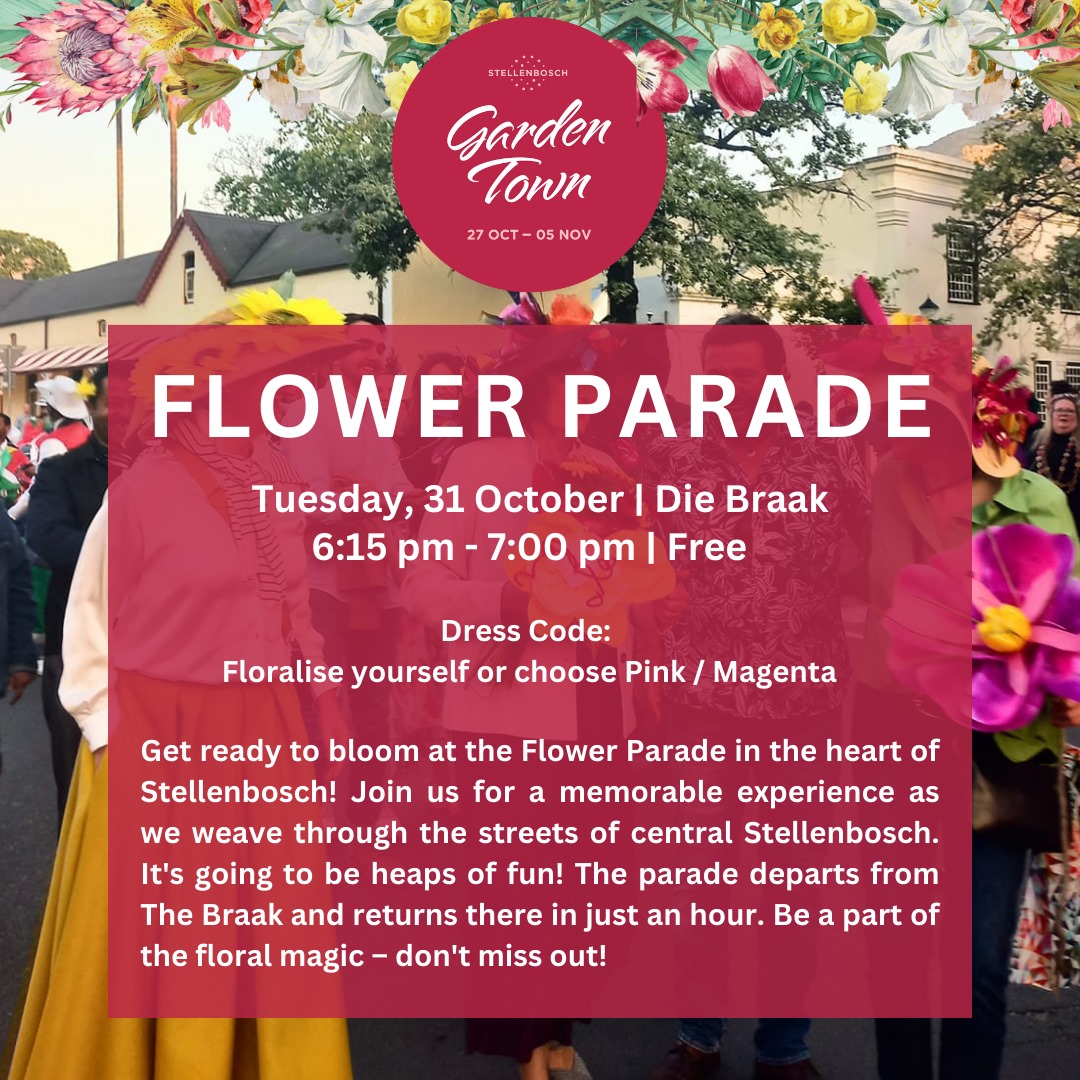 » PRG Drumline se deelname aan Stellenbosch Garden Town se Blommeparade
