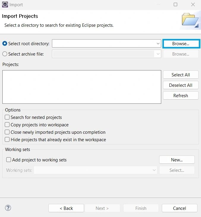 How to import project in Eclipse? paulsofts