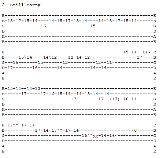 ‘The killing road’ solos guitar tabs Paul's Purpose