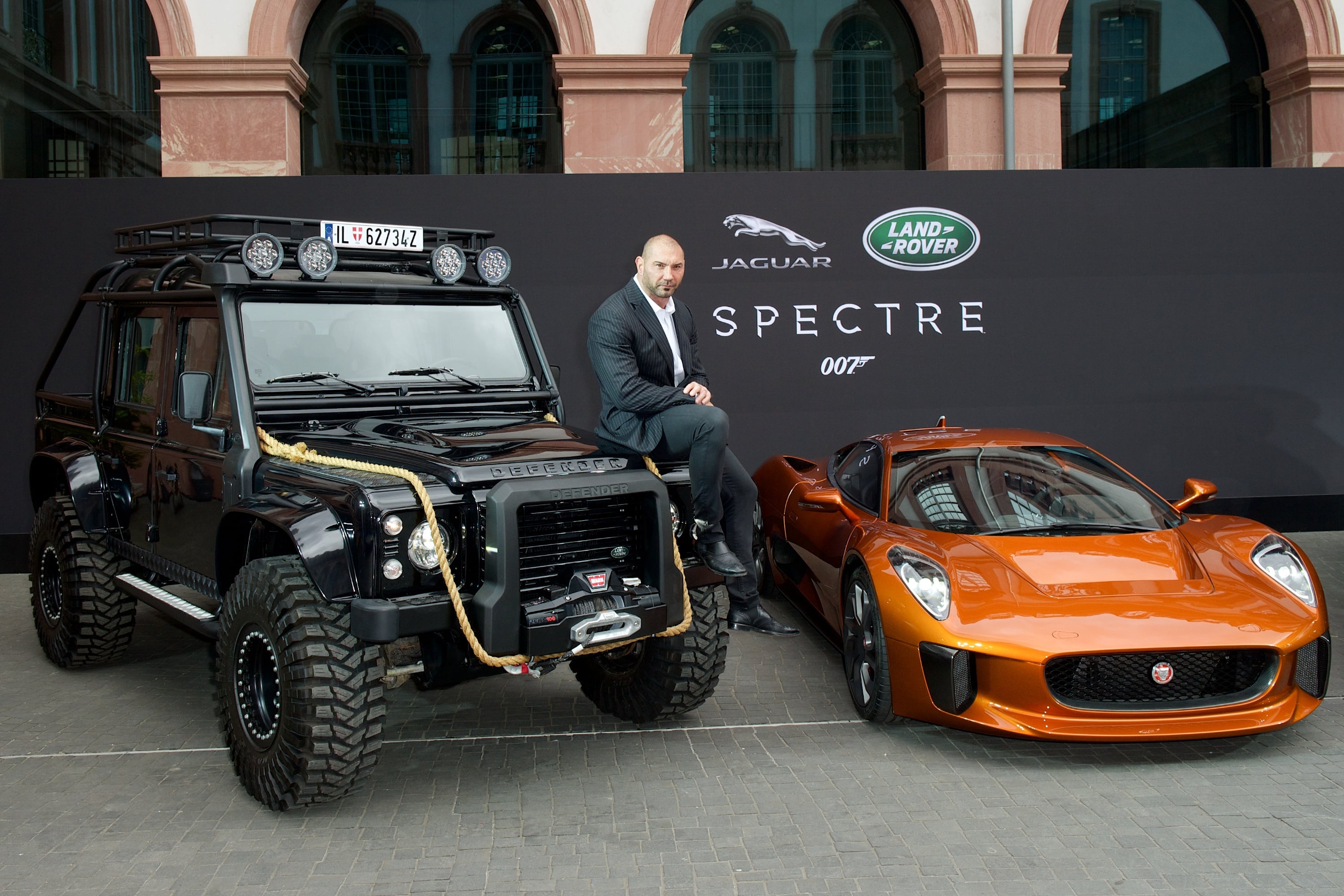 Jaguar Land Rover showcases its trio of Bond cars JaguarLandRover
