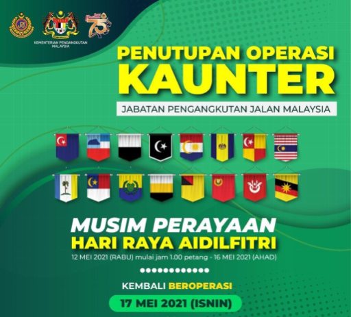 JPJ Raya 2021 Closure
