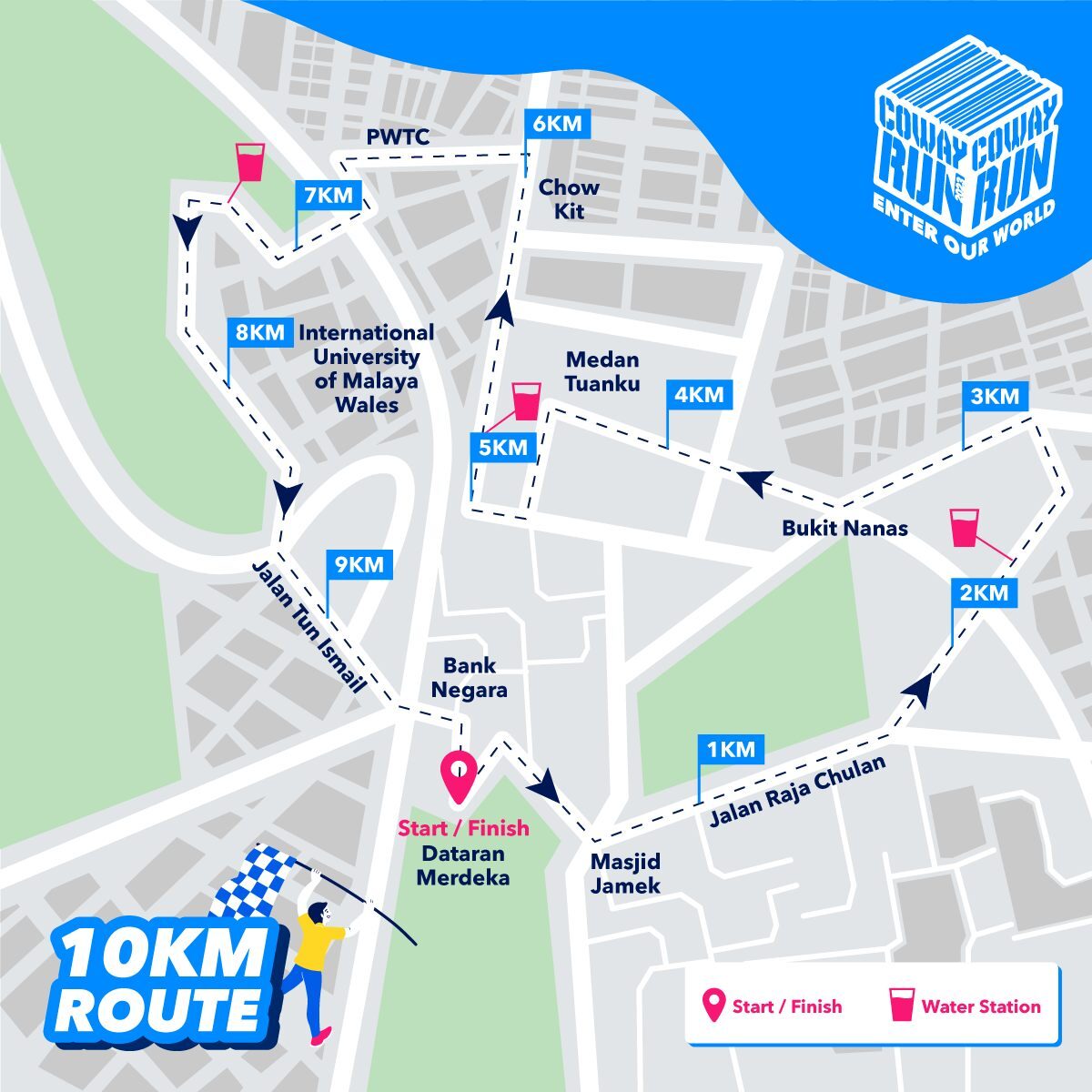 Coway Run 2023 10KM Route