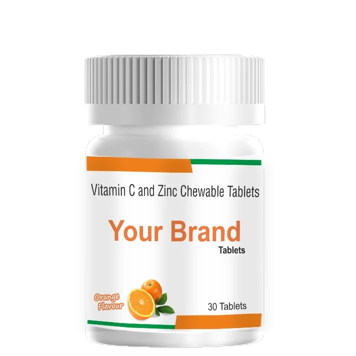 Vitamin C and Zinc Chewable Tablets Healthcare PAVAN NUTRA