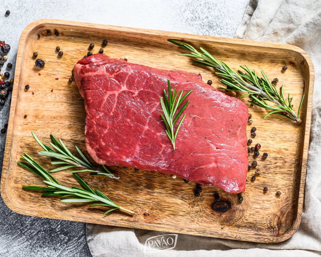 Panseared strip loin steak