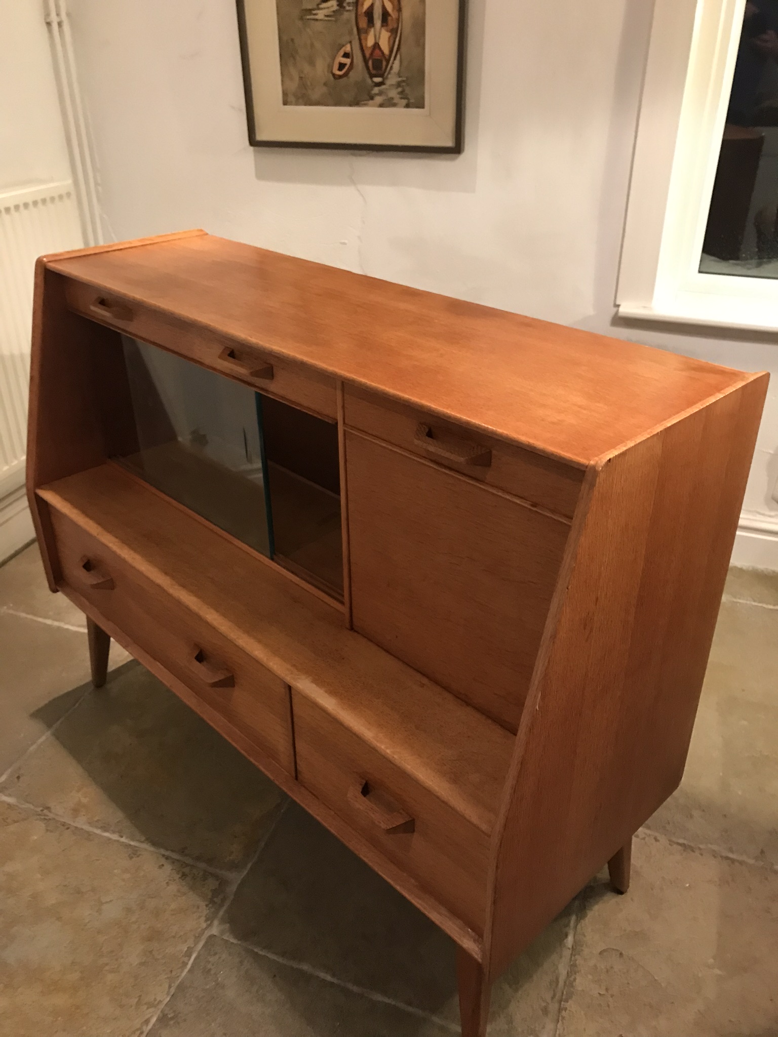Mid Century Vintage GPlan Brandon Sideboard Display Cocktail