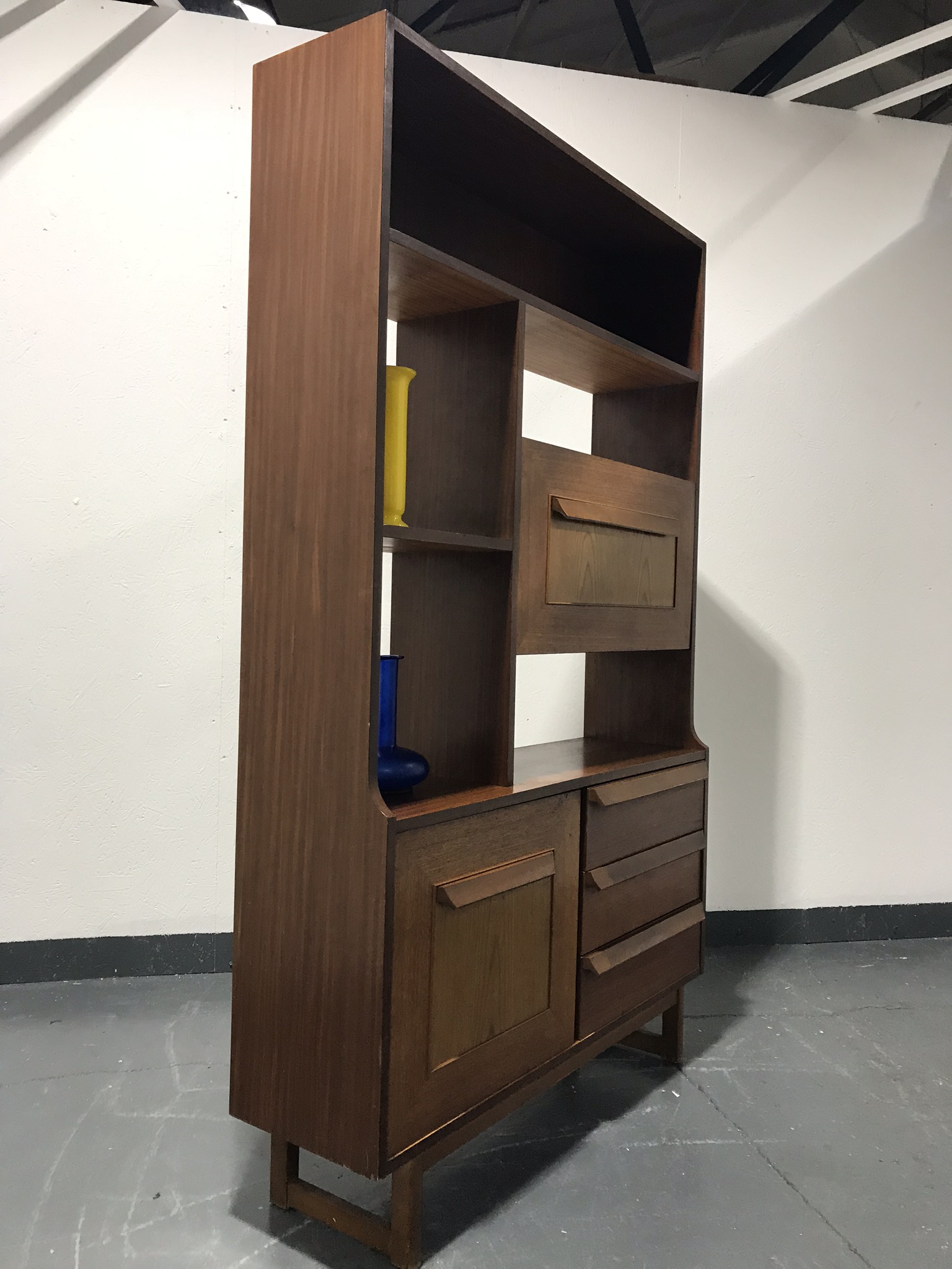 Vintage Retro 1970s Teak STONEHILL Wall Unit Room Divider Sideboard