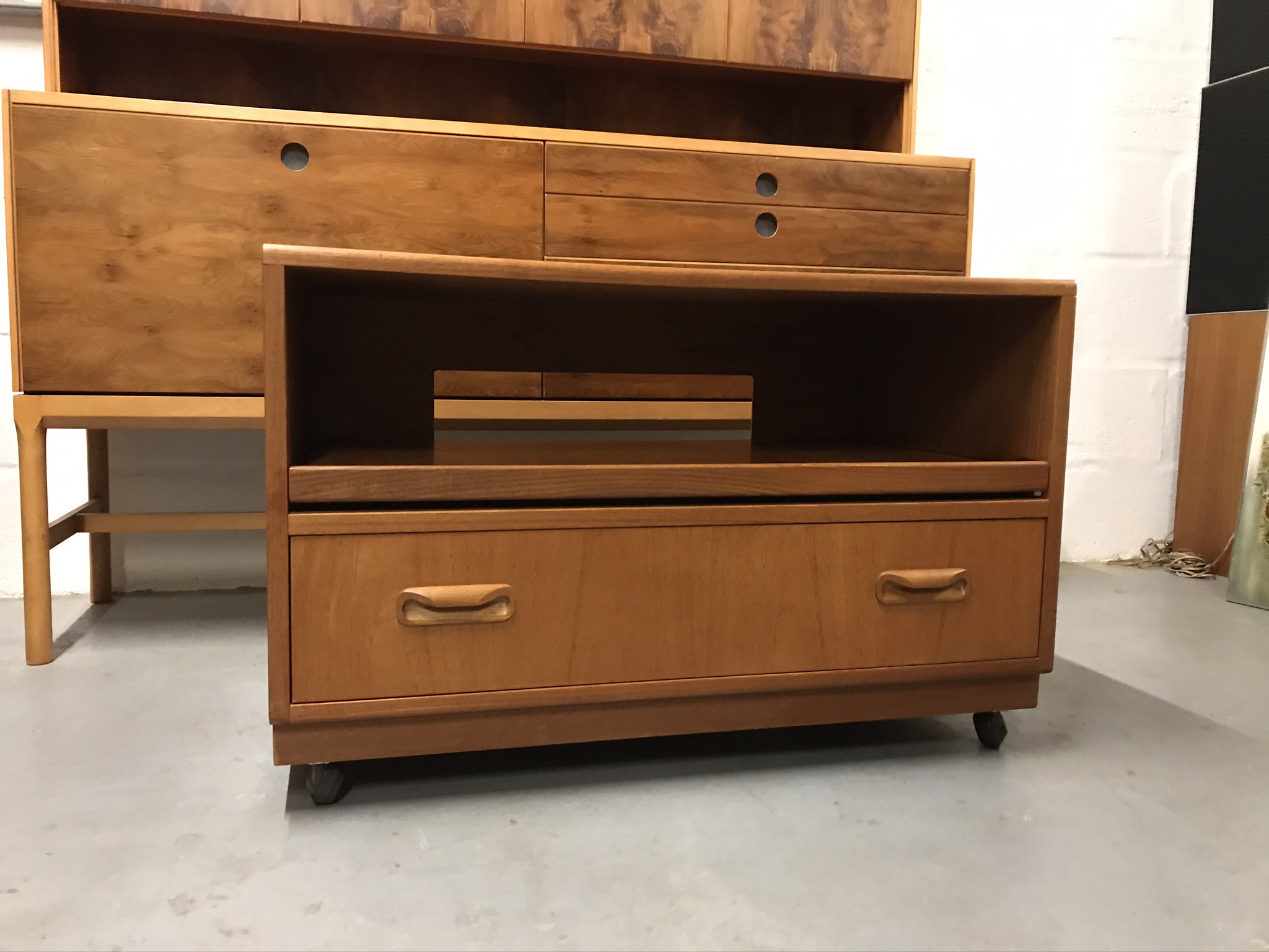 Retro 1970s G PLAN Media / Hifi / TV Unit Pavement Vintage