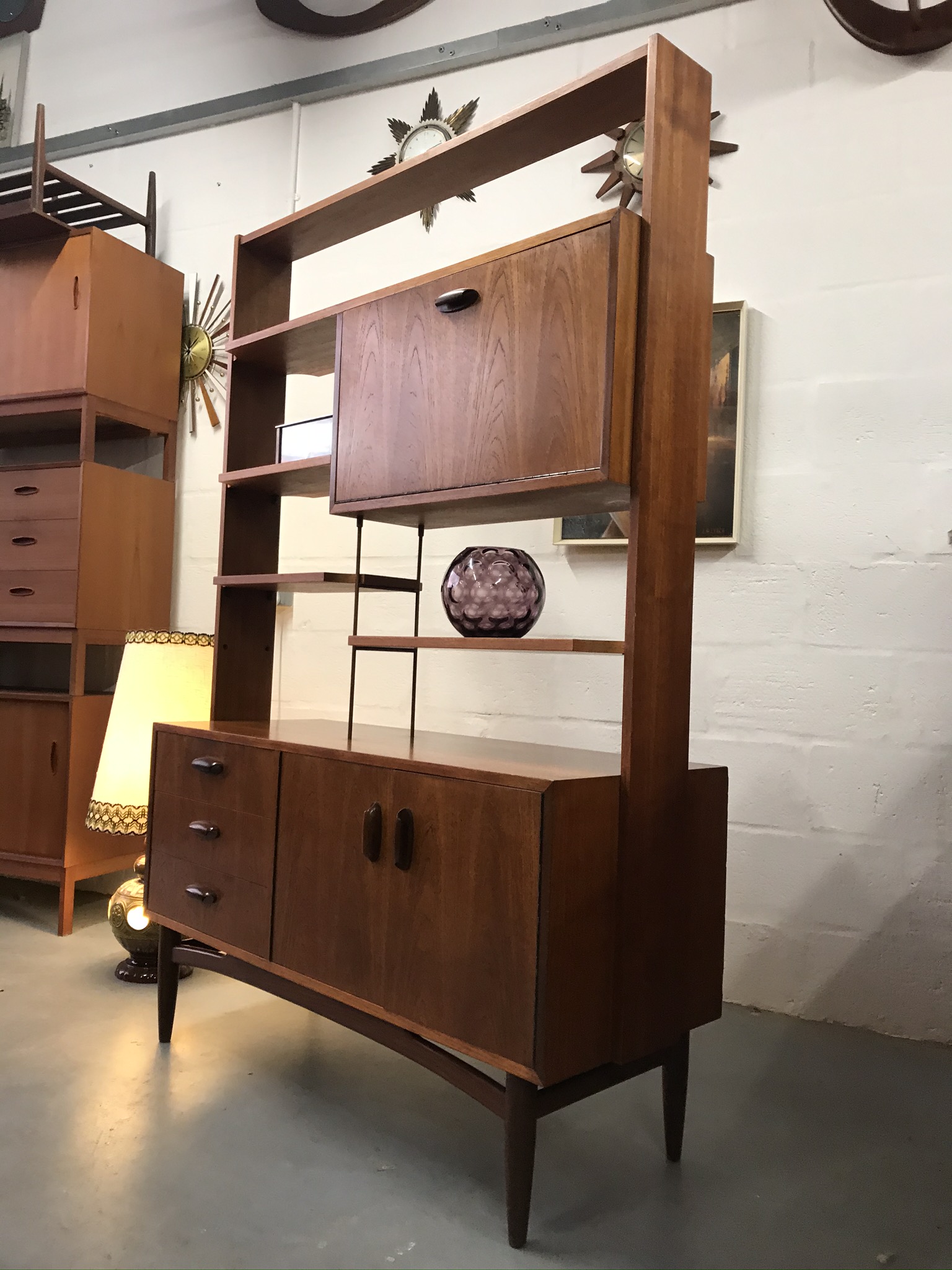 Vintage Mid Century 1960s G PLAN Brasilia Range Teak Room Divider