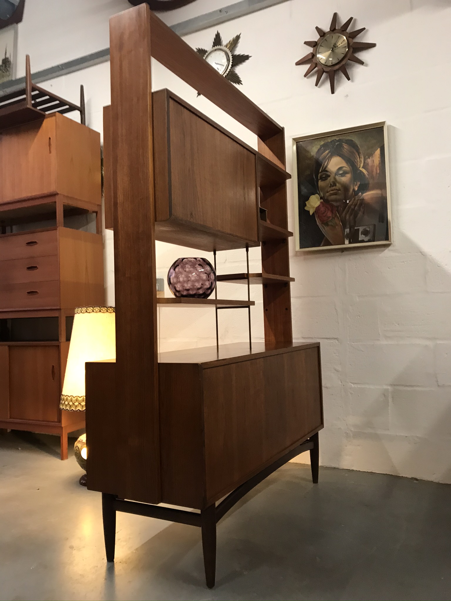 Mid Century 1960s Vintage G Plan ‘Brasilia’ Range Teak Room Divider