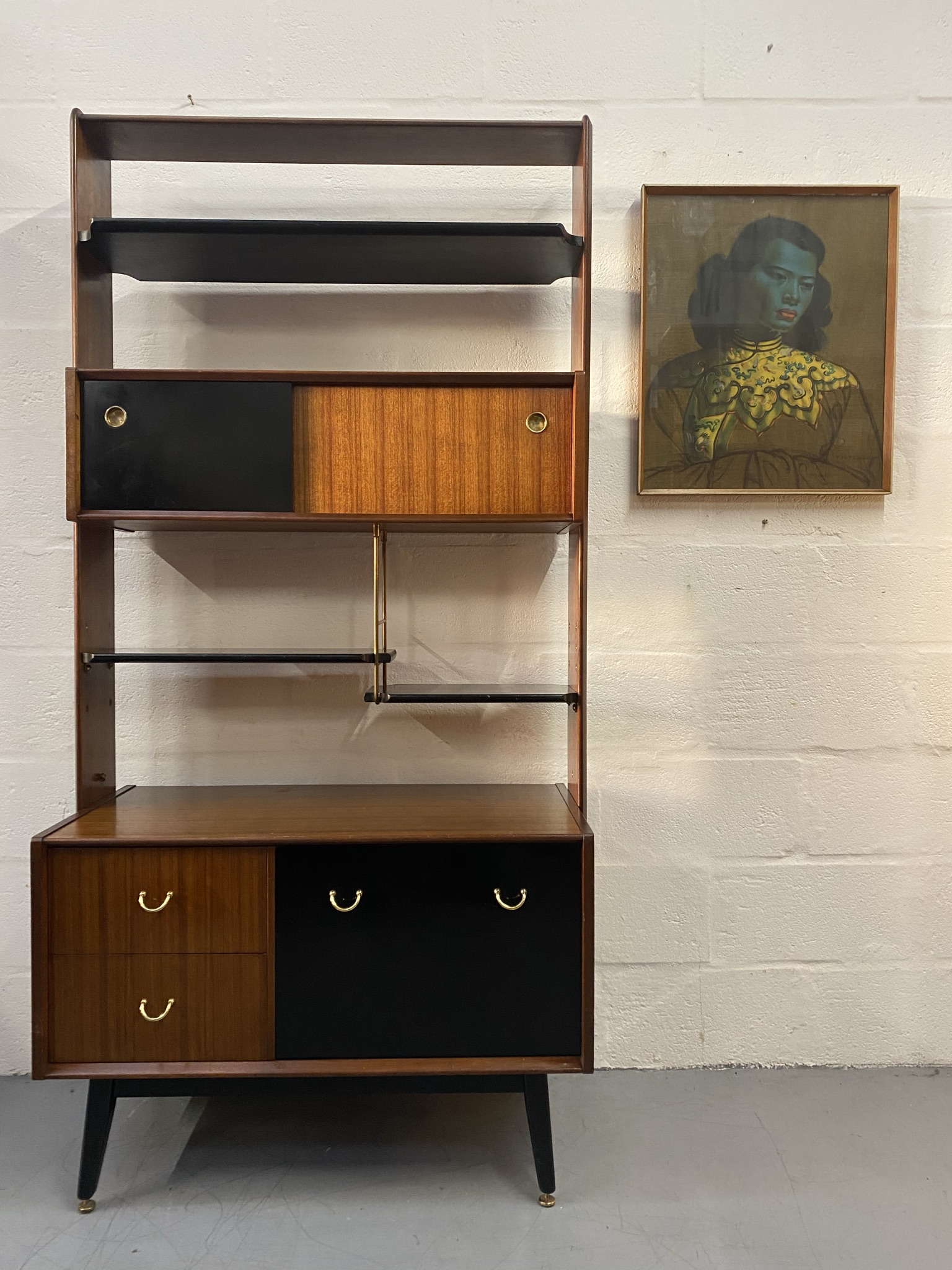 Vintage 1950s G Plan ‘Librenza’ Room Divider / Wall Unit Pavement Vintage