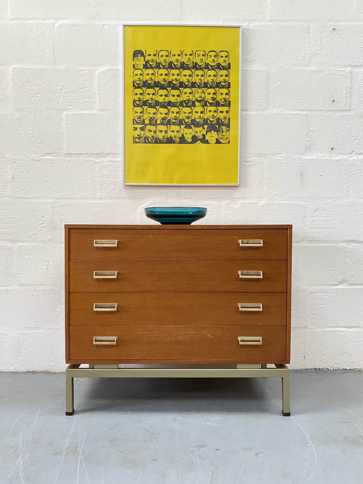 Vintage Mid Century G Plan ‘Limba’ Range 4 Drawer Chest Of Drawers