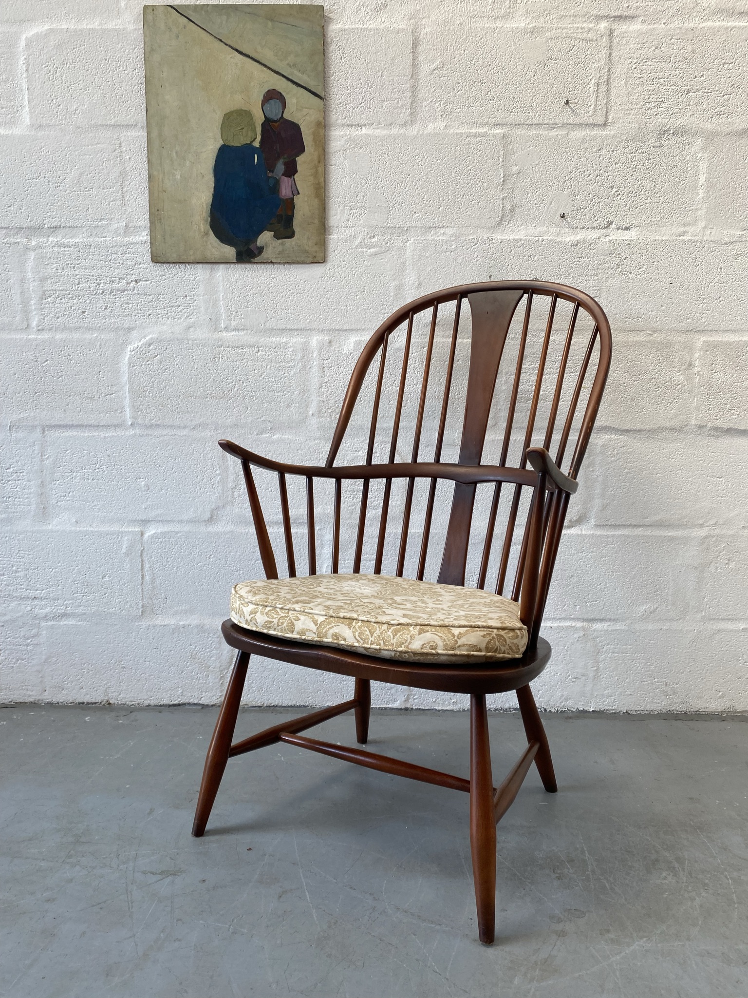 Vintage Ercol Windsor ‘Chairmakers’ Chair 472 Pavement Vintage