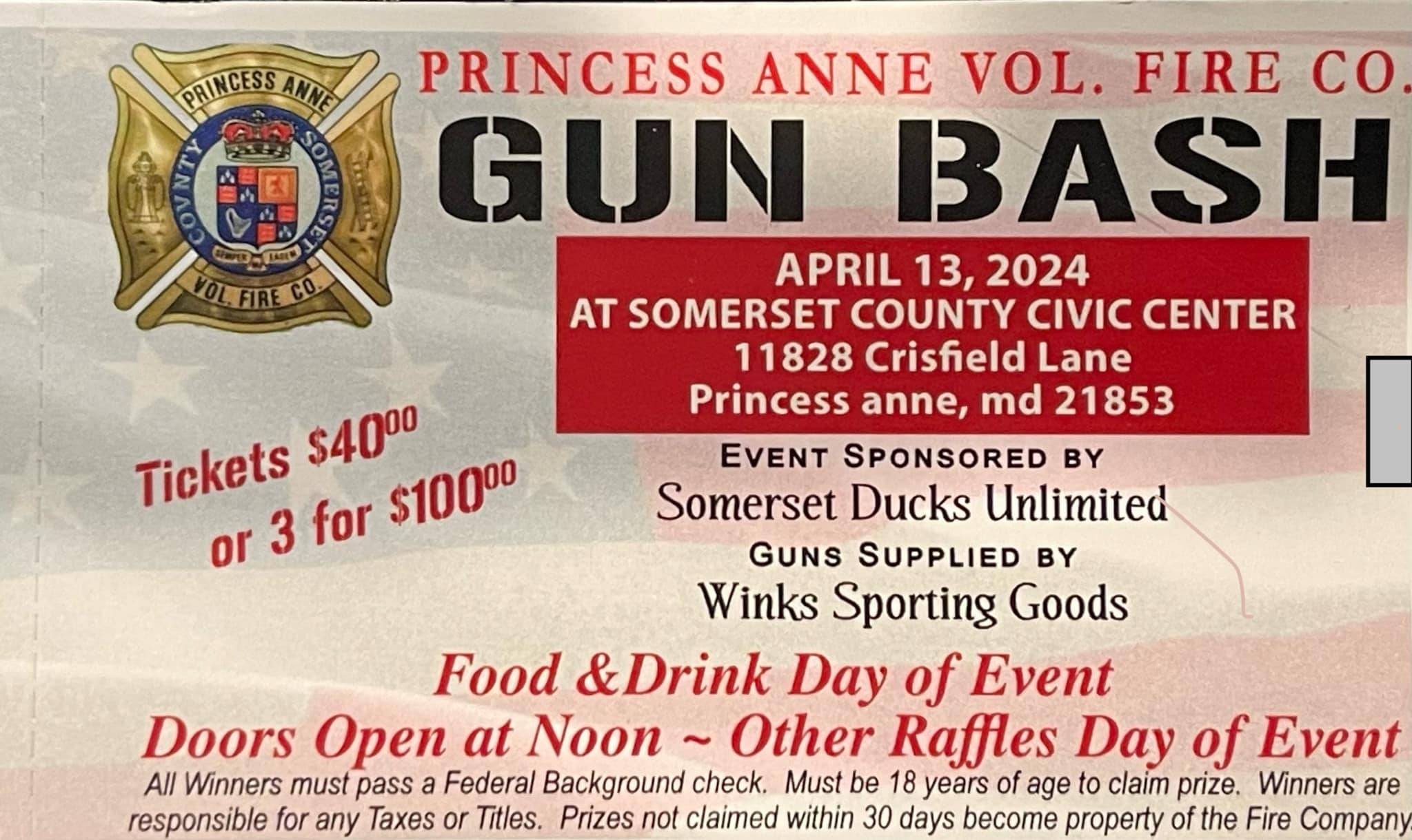 Princess Anne Volunteer Fire Company Mission To serve the people of Princess Anne, Maryland