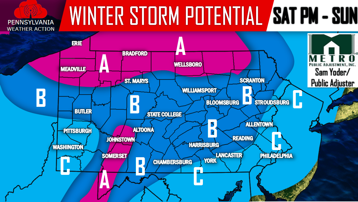 Model Mayhem, Winter Storm Possible This Weekend PA Weather Action