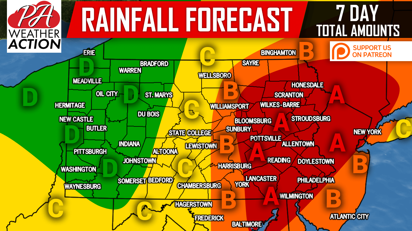 Up to 46″ of Rainfall Expected Through Next Weekend, Flash Flooding