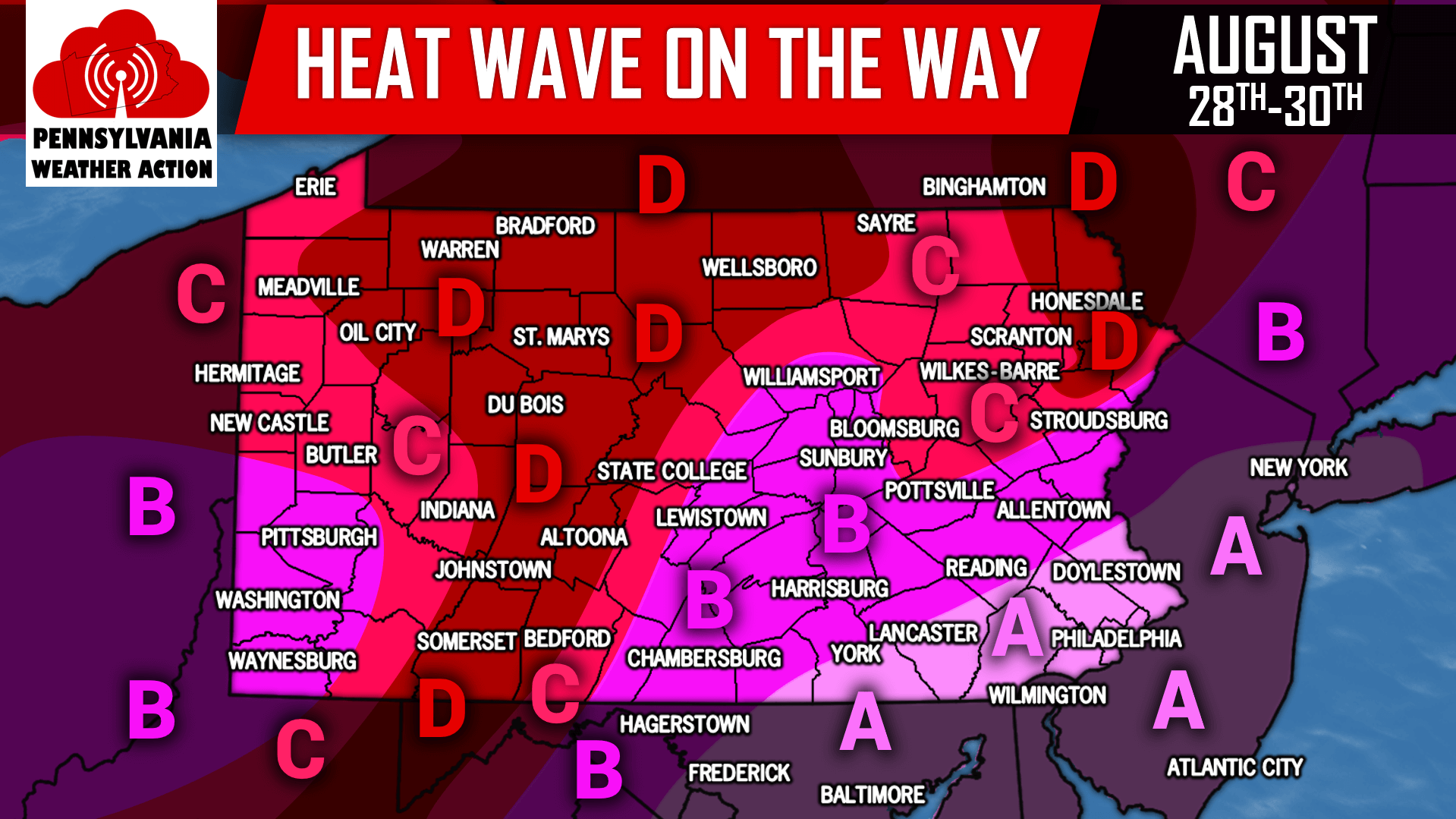 Heat Wave to Impact Pennsylvania this Week PA Weather Action